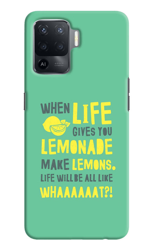 Quote Oppo F19 Pro Hard Case Back Cover by Casekaro