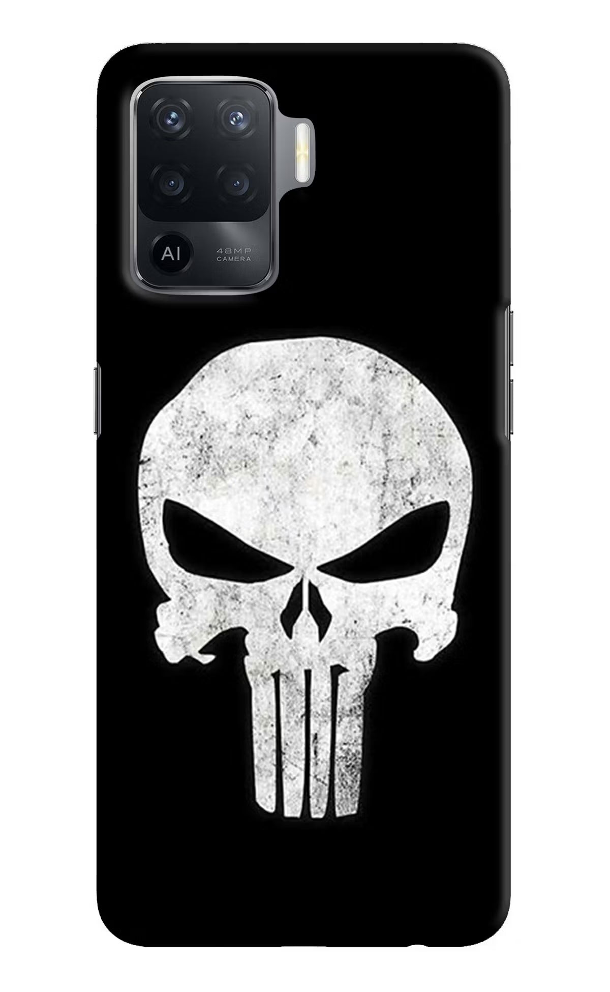 Punisher Skull Oppo F19 Pro Hard Case Back Cover by Casekaro