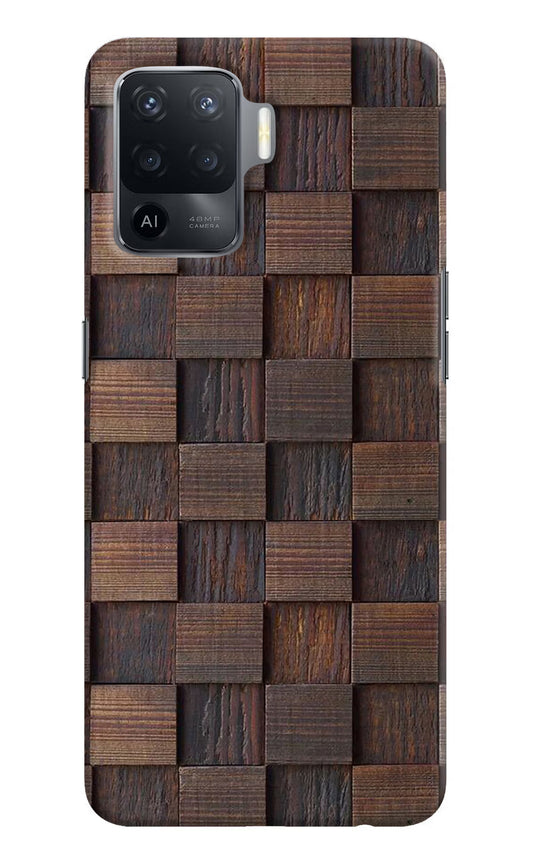 Wooden Cube Design Oppo F19 Pro Hard Case Back Cover by Casekaro