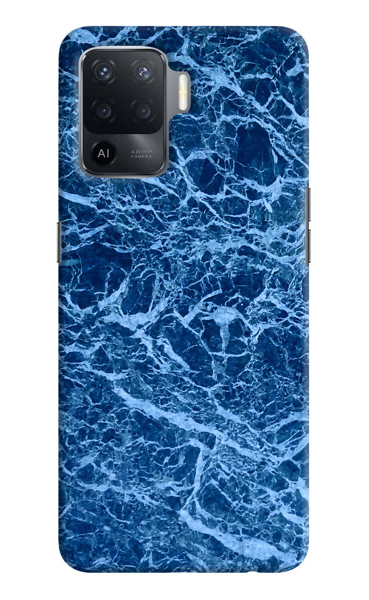 Blue Marble Oppo F19 Pro Hard Case Back Cover by Casekaro