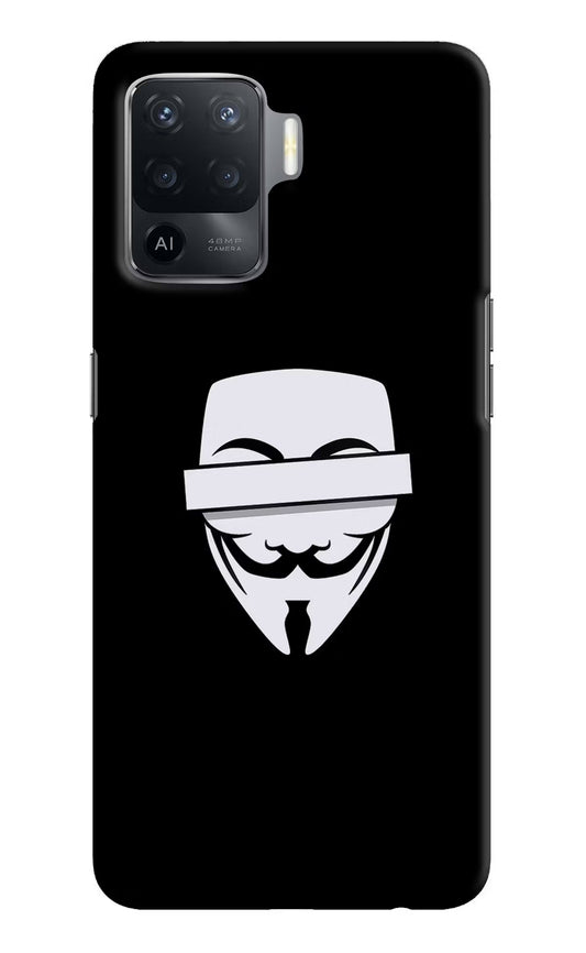 Anonymous Face Oppo F19 Pro Hard Case Back Cover by Casekaro