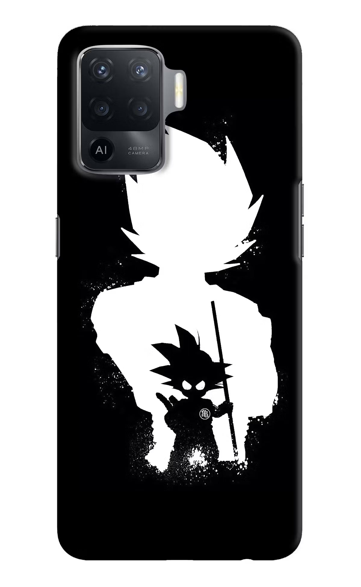 Goku Shadow Oppo F19 Pro Hard Case Back Cover by Casekaro