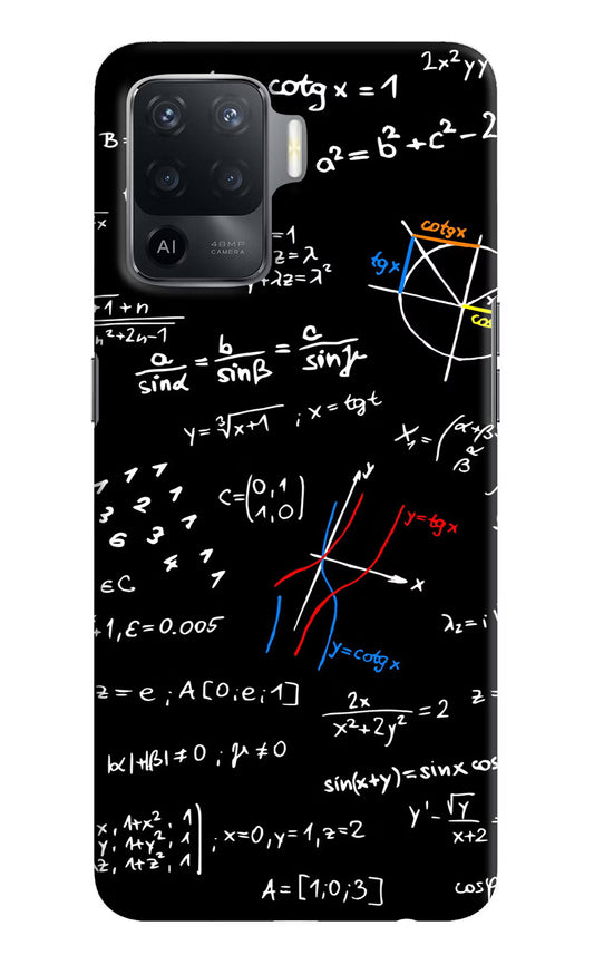 Mathematics Formula Oppo F19 Pro Hard Case Back Cover by Casekaro