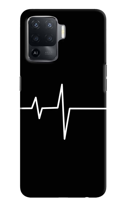 Heart Beats Oppo F19 Pro Hard Case Back Cover by Casekaro