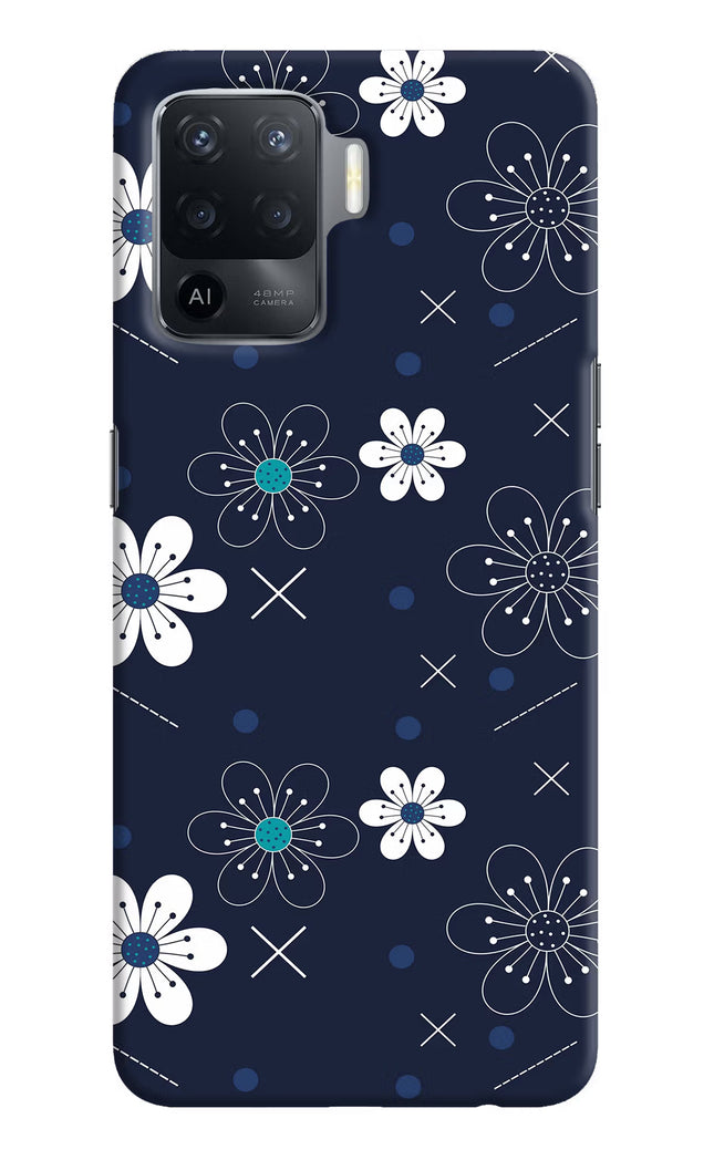 Flowers Oppo F19 Pro Hard Case Back Cover by Casekaro