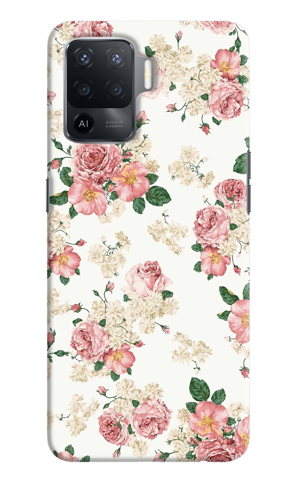 Flowers Oppo F19 Pro Hard Case Back Cover by Casekaro