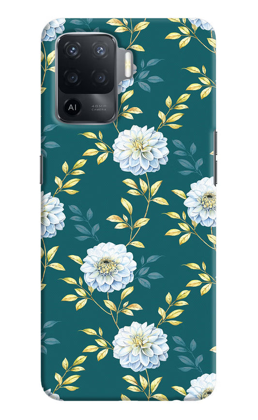 Flowers Oppo F19 Pro Hard Case Back Cover by Casekaro