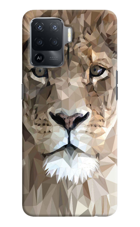 Lion Art Oppo F19 Pro Hard Case Back Cover by Casekaro