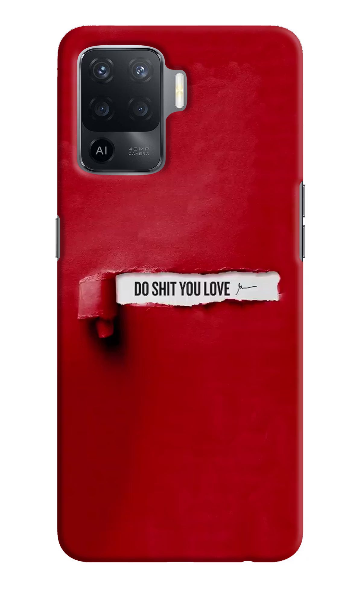 Do Shit You Love Oppo F19 Pro Hard Case Back Cover by Casekaro