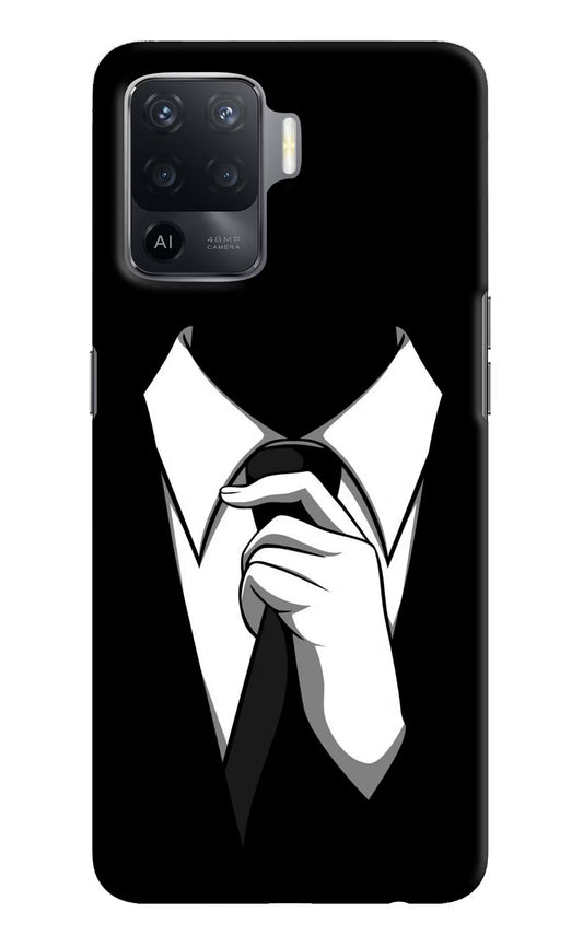 Black Tie Oppo F19 Pro Hard Case Back Cover by Casekaro