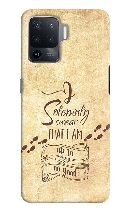 I Solemnly swear that i up to no good Oppo F19 Pro Hard Case Back Cover by Casekaro