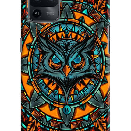 Angry Owl Art Oppo F19 Pro Hard Case Back Cover by Casekaro