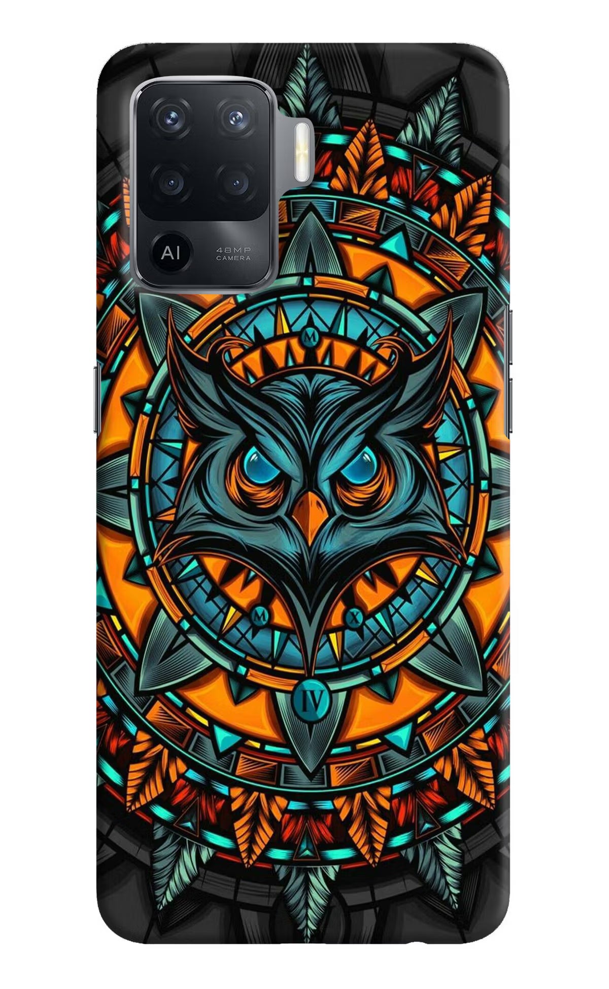 Angry Owl Art Oppo F19 Pro Hard Case Back Cover by Casekaro