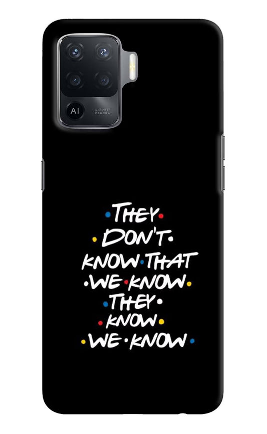 FRIENDS Dialogue Oppo F19 Pro Hard Case Back Cover by Casekaro