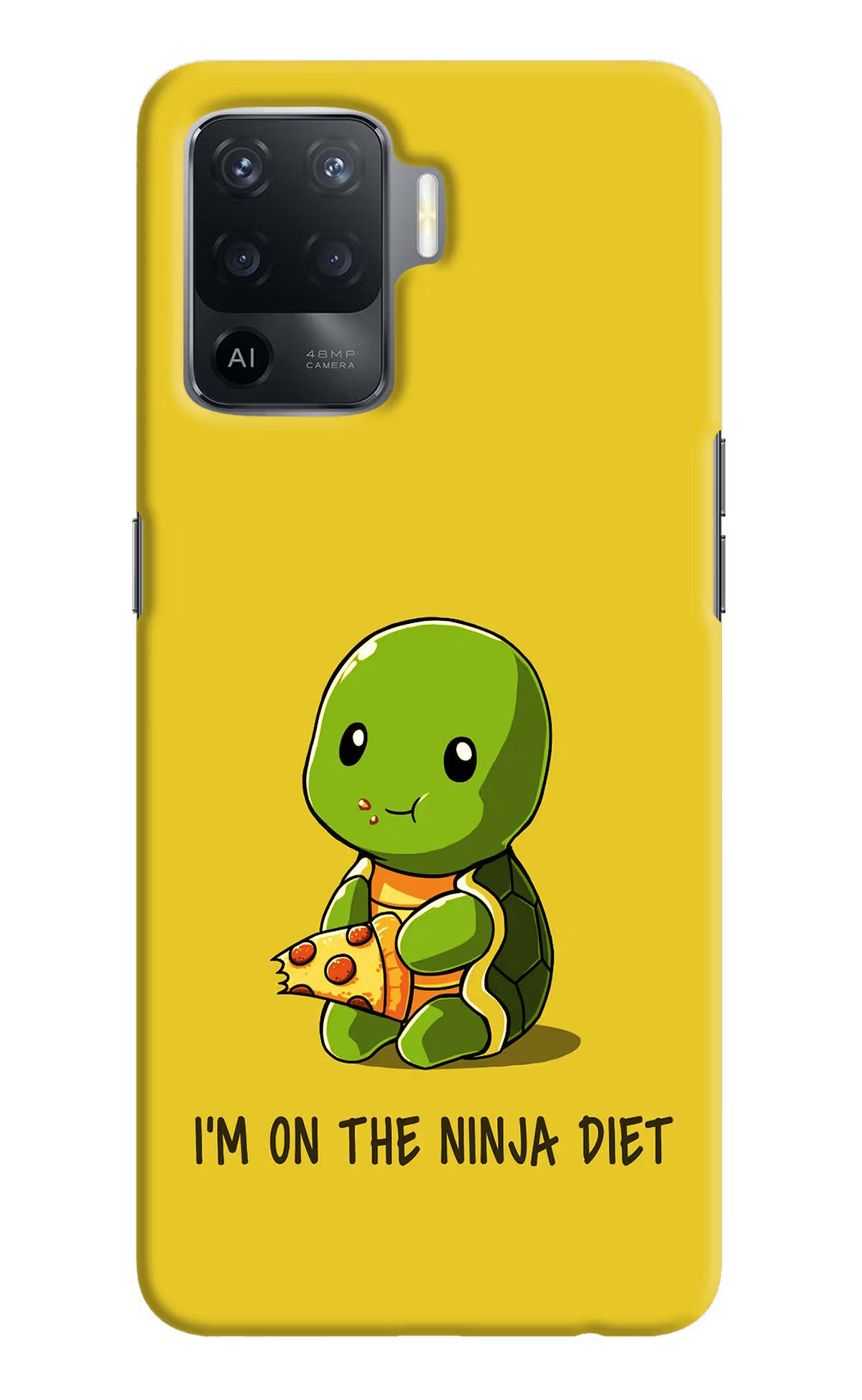I'm on Ninja Diet Oppo F19 Pro Hard Case Back Cover by Casekaro