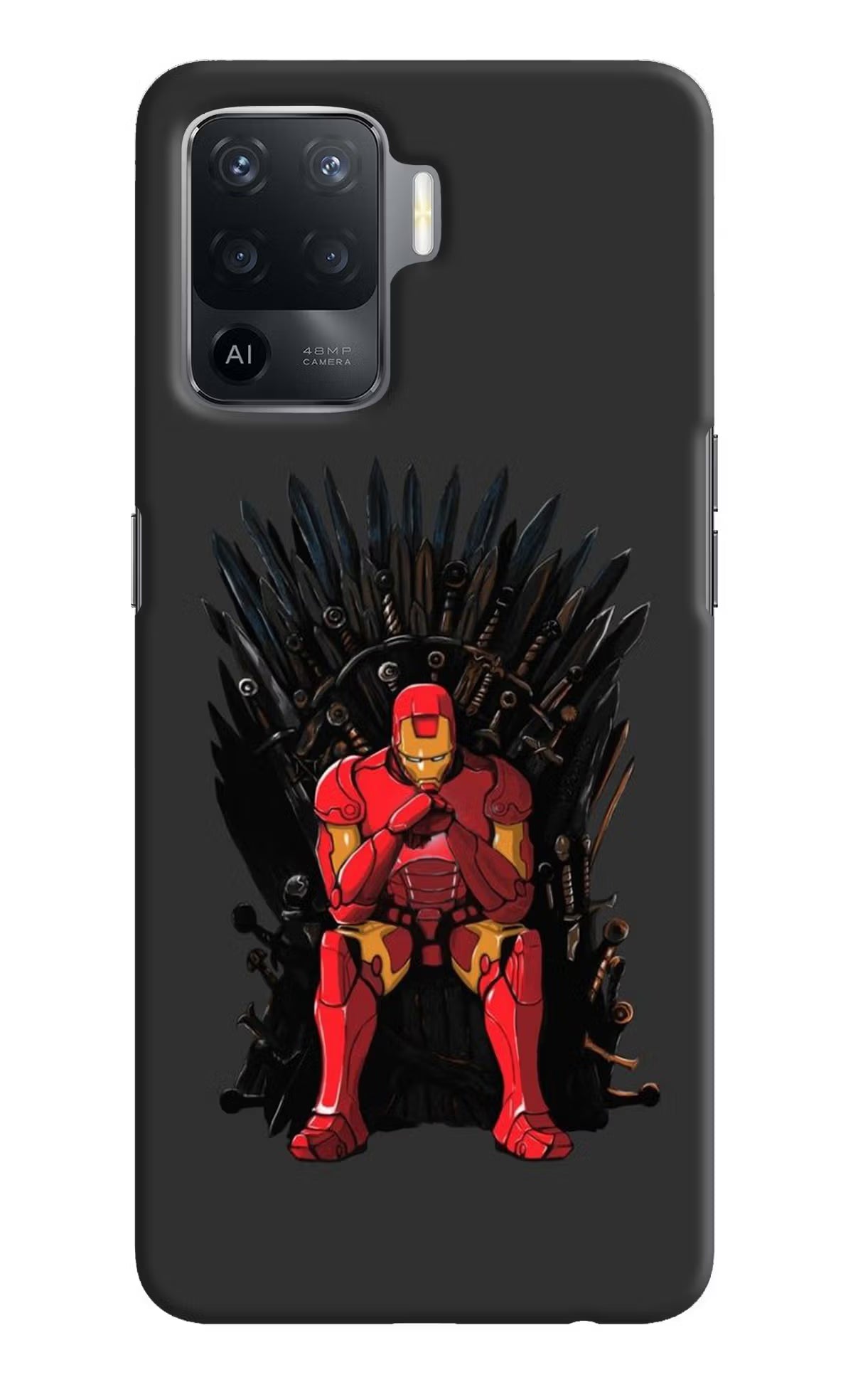 Ironman Throne Oppo F19 Pro Hard Case Back Cover by Casekaro