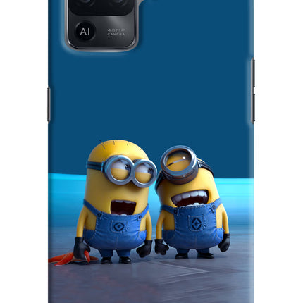 Minion Laughing Oppo F19 Pro Hard Case Back Cover by Casekaro