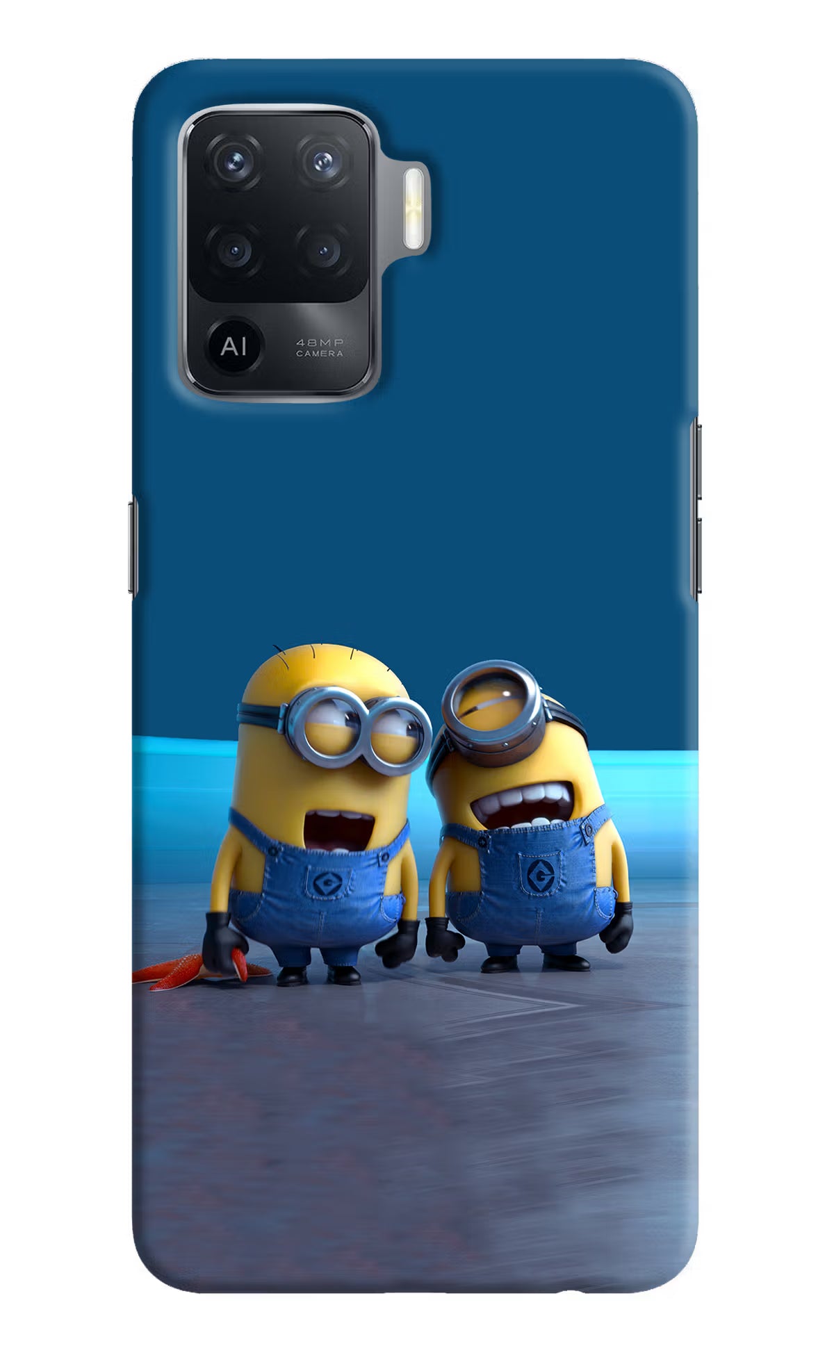 Minion Laughing Oppo F19 Pro Hard Case Back Cover by Casekaro