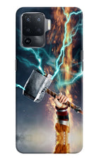 Thor Hammer Mjolnir Oppo F19 Pro Hard Case Back Cover by Casekaro
