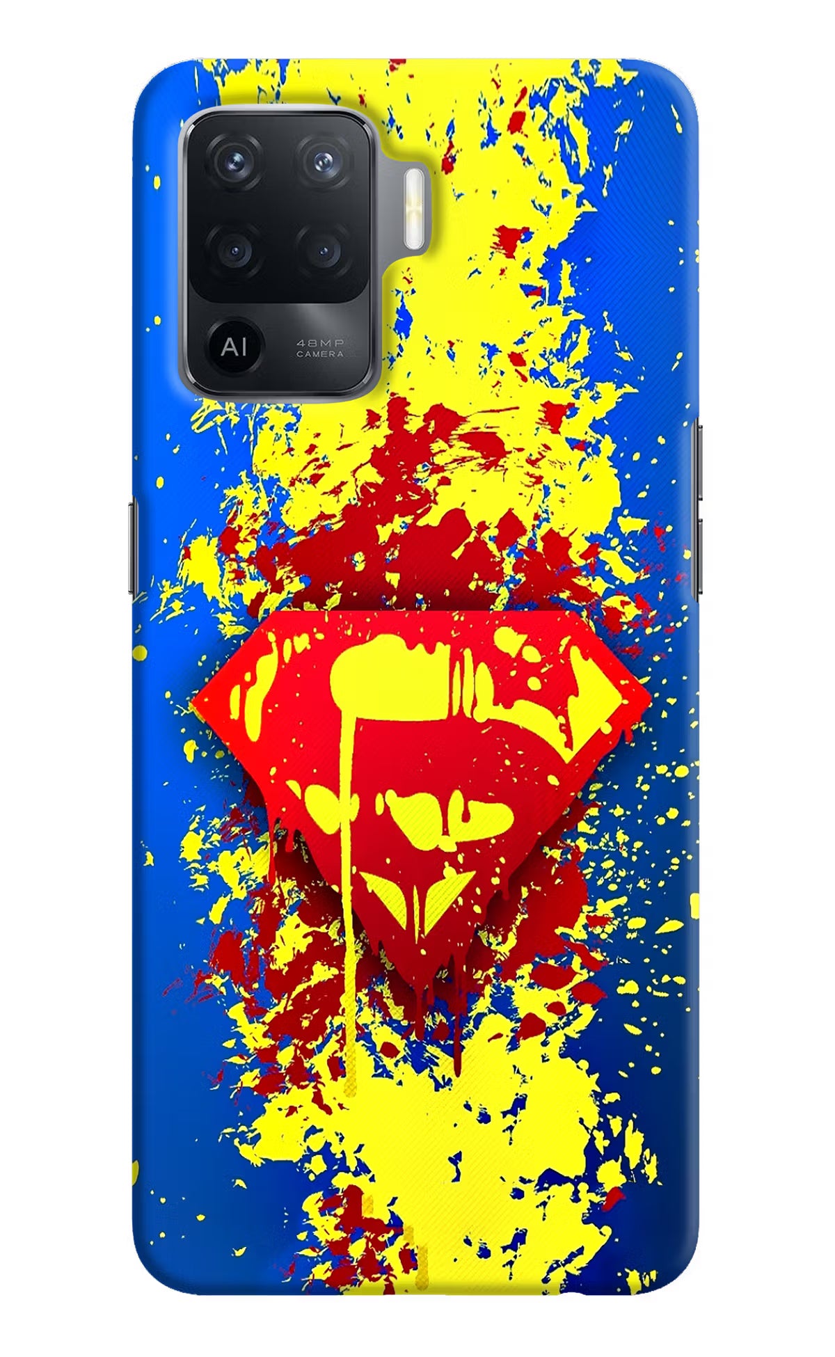 Superman logo Oppo F19 Pro Hard Case Back Cover by Casekaro