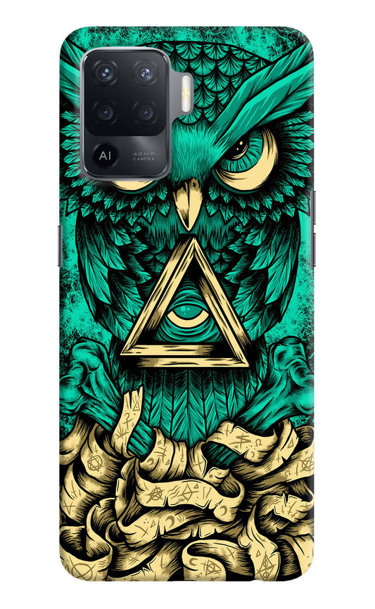 Green Owl Oppo F19 Pro Hard Case Back Cover by Casekaro