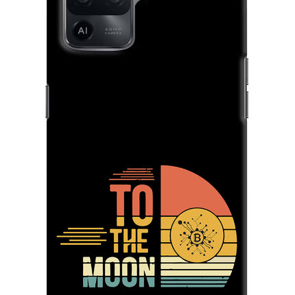 To the Moon Oppo F19 Pro Hard Case Back Cover by Casekaro