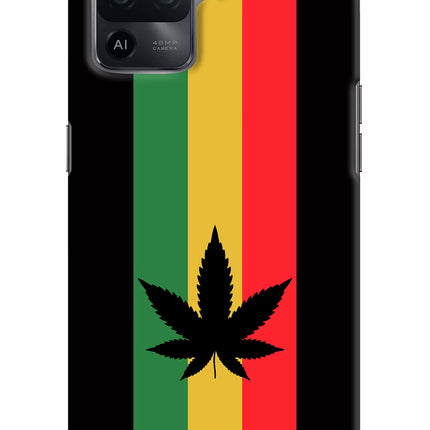 Weed Flag Oppo F19 Pro Hard Case Back Cover by Casekaro