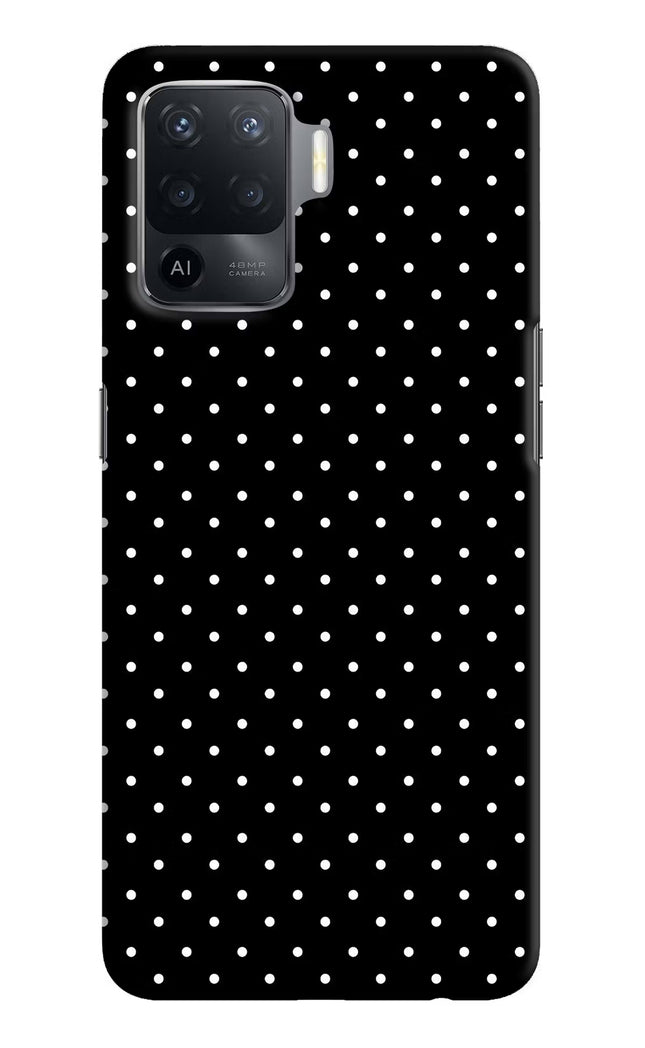White Dots Oppo F19 Pro Hard Case Back Cover by Casekaro