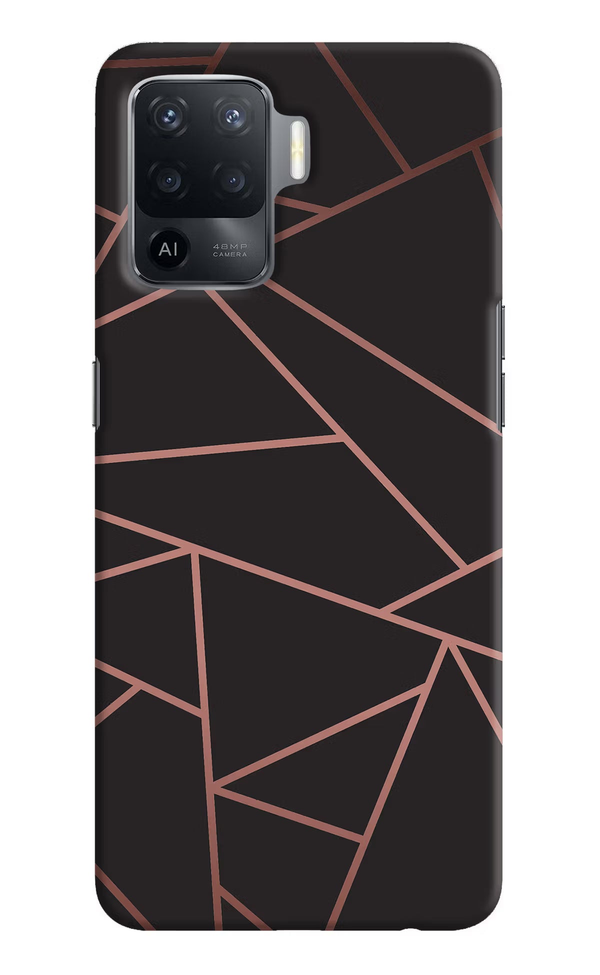 Geometric Pattern Oppo F19 Pro Hard Case Back Cover by Casekaro