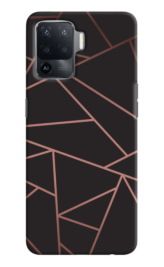 Geometric Pattern Oppo F19 Pro Hard Case Back Cover by Casekaro