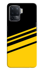 Yellow Shades Oppo F19 Pro Hard Case Back Cover by Casekaro