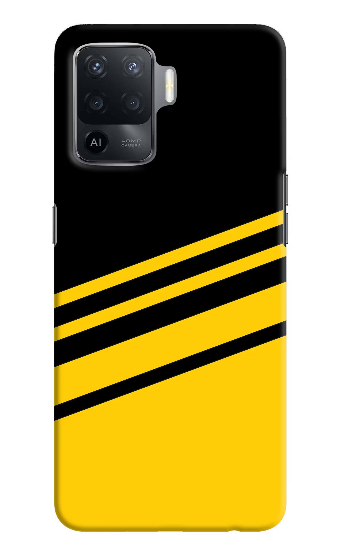 Yellow Shades Oppo F19 Pro Hard Case Back Cover by Casekaro