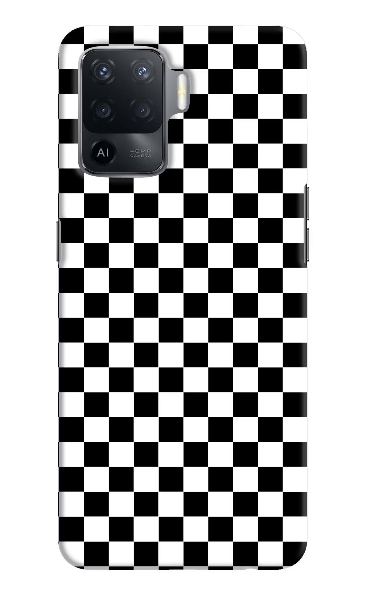 Chess Board Oppo F19 Pro Hard Case Back Cover by Casekaro