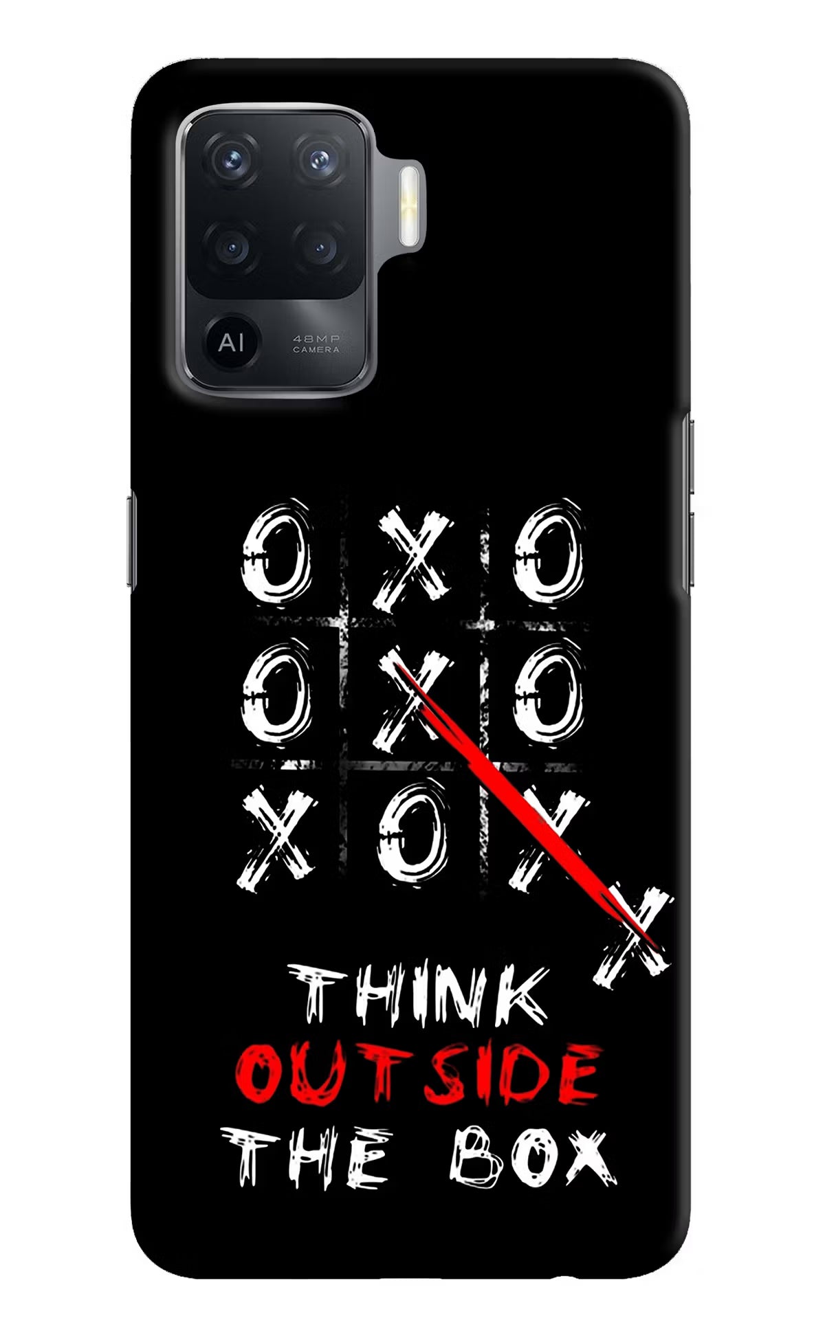 Think out of the BOX Oppo F19 Pro Hard Case Back Cover by Casekaro