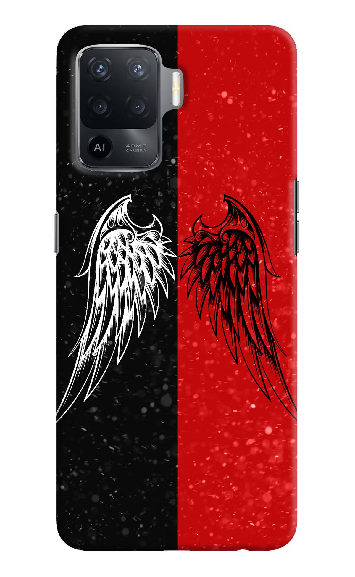 Wings Oppo F19 Pro Hard Case Back Cover by Casekaro