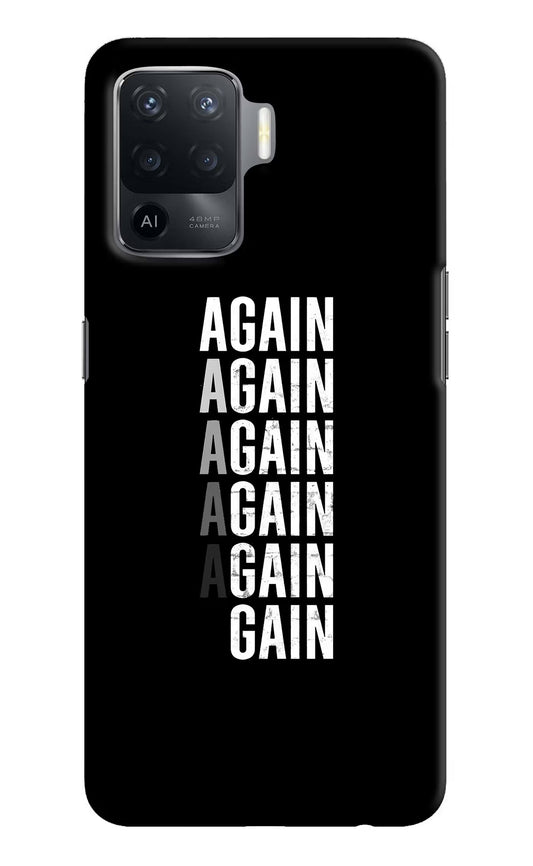 Again Again Gain Oppo F19 Pro Hard Case Back Cover by Casekaro