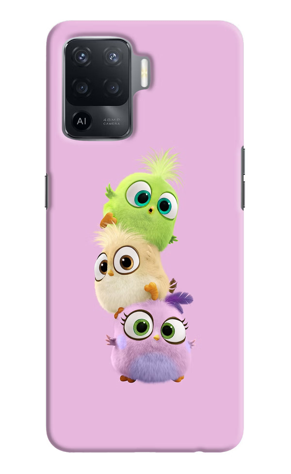Cute Little Birds Oppo F19 Pro Hard Case Back Cover by Casekaro