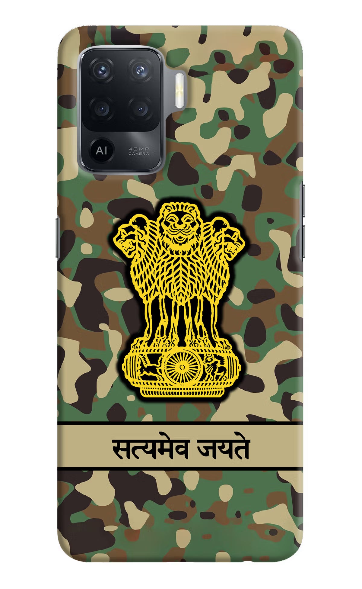 Satyamev Jayate Army Oppo F19 Pro Hard Case Back Cover by Casekaro