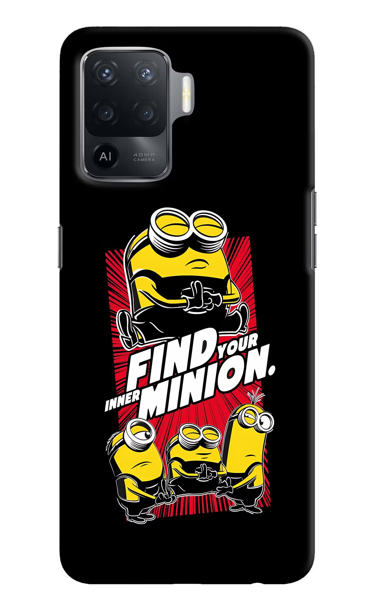 Find your inner Minion Oppo F19 Pro Hard Case Back Cover by Casekaro