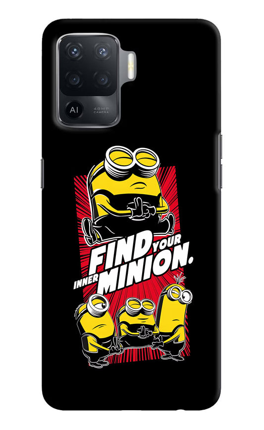 Find your inner Minion Oppo F19 Pro Hard Case Back Cover by Casekaro
