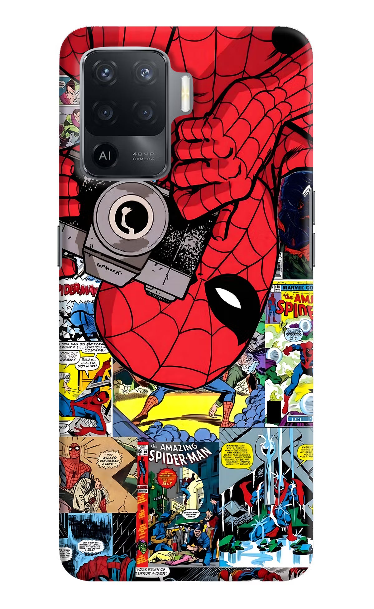 Spider Man Oppo F19 Pro Hard Case Back Cover by Casekaro