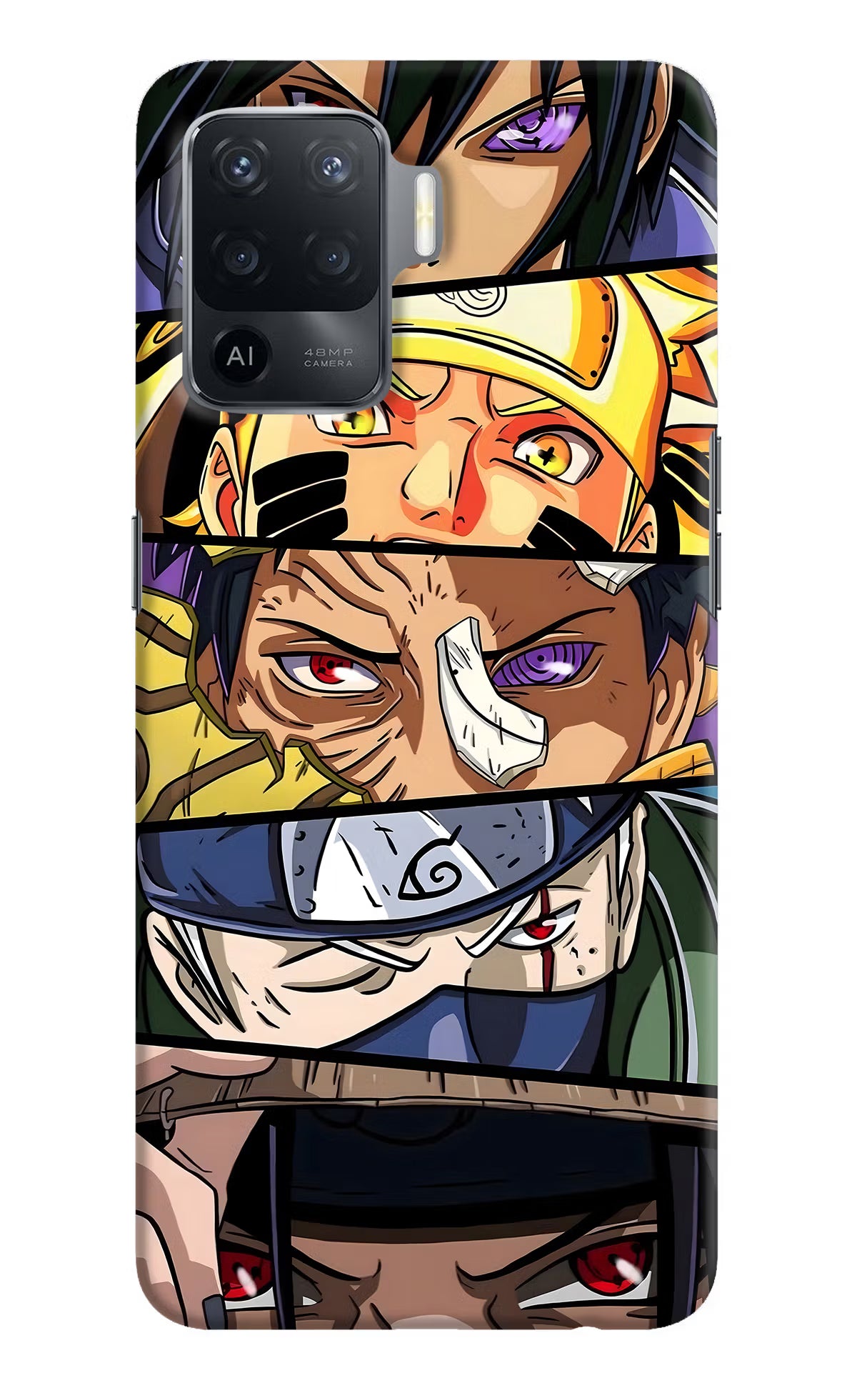 Naruto Character Oppo F19 Pro Hard Case Back Cover by Casekaro