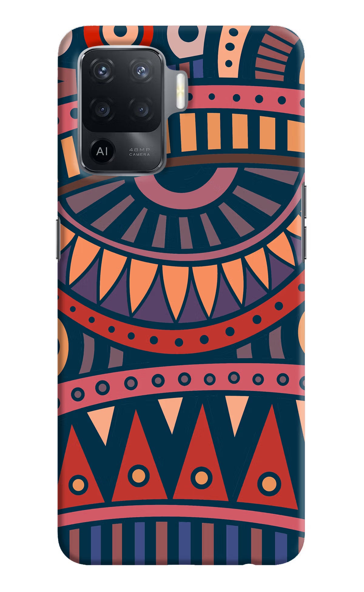 African Culture Design Oppo F19 Pro Hard Case Back Cover by Casekaro
