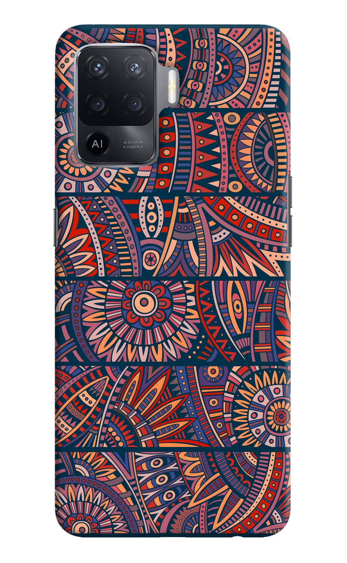 African Culture Design Oppo F19 Pro Hard Case Back Cover by Casekaro