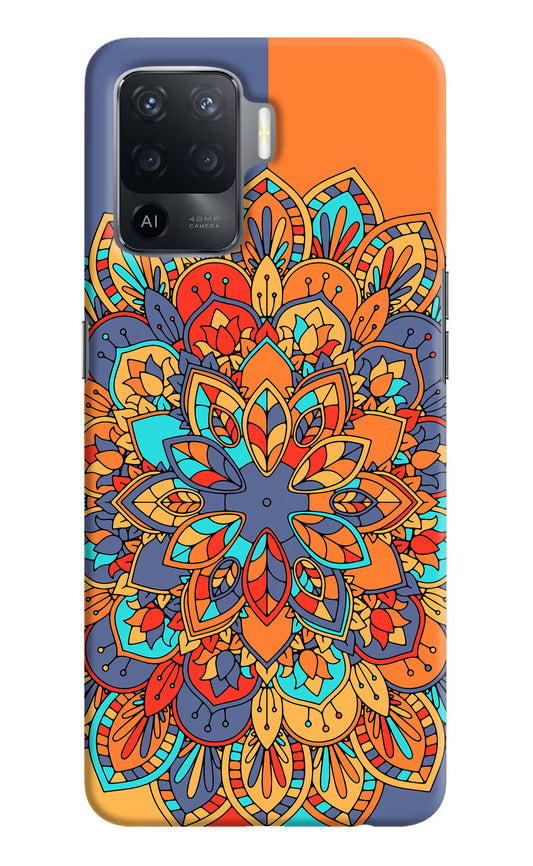 Color Mandala Oppo F19 Pro Hard Case Back Cover by Casekaro