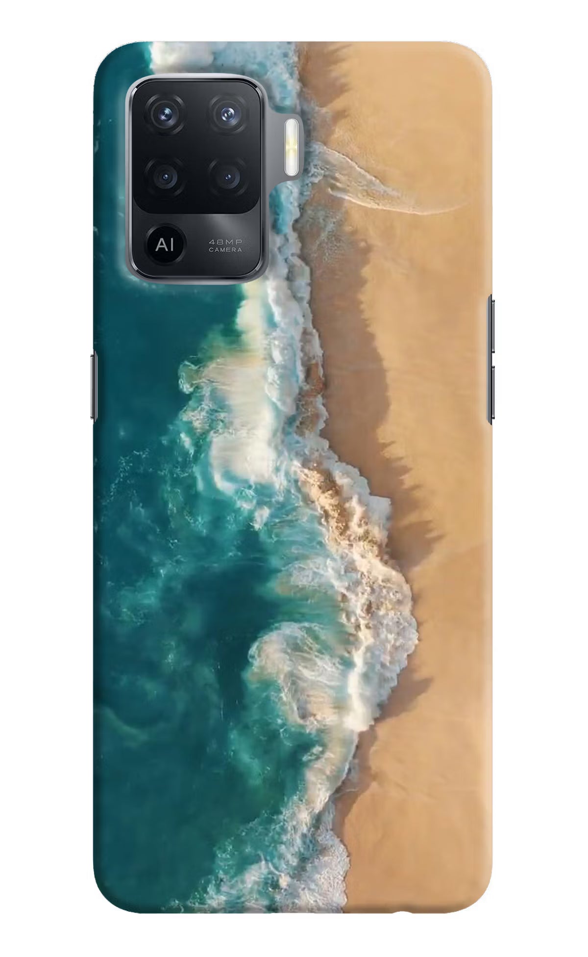 Ocean Beach Oppo F19 Pro Hard Case Back Cover by Casekaro