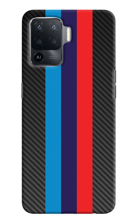 BMW Stripes Pattern Oppo F19 Pro Hard Case Back Cover by Casekaro