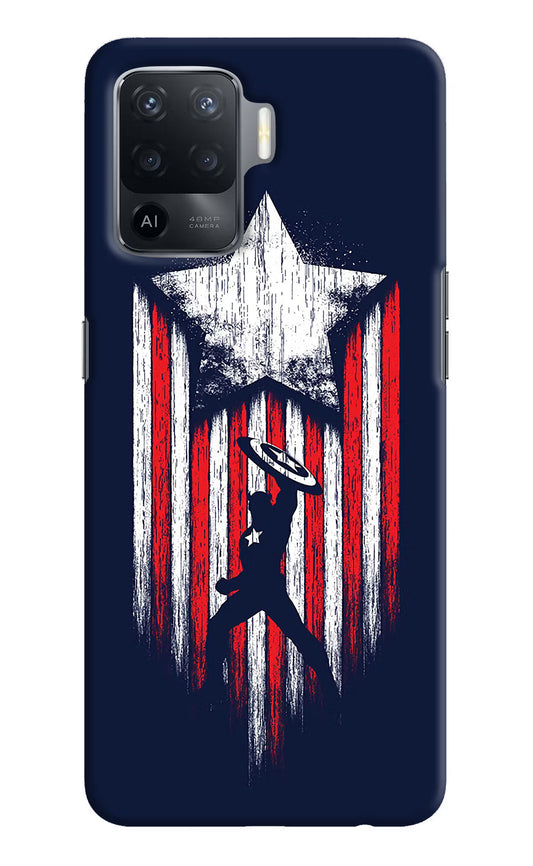 Captain America Marvel Art Oppo F19 Pro Hard Case Back Cover by Casekaro