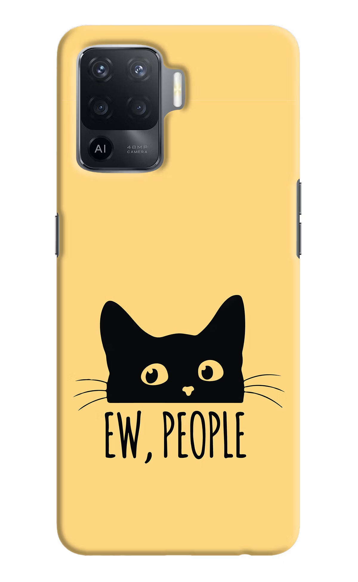 Ew People Catitude Oppo F19 Pro Hard Case Back Cover by Casekaro