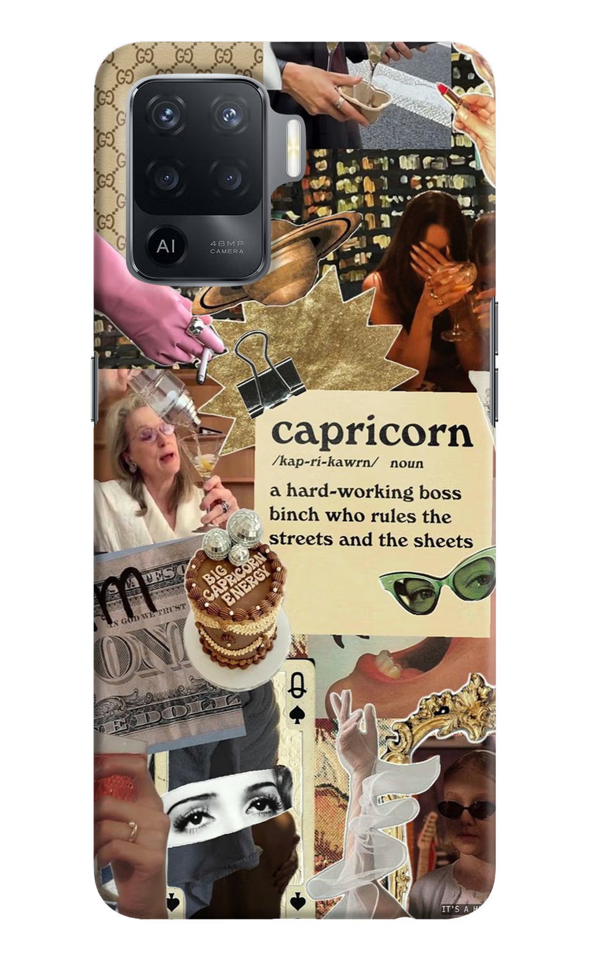 Capricorn Zodiac Oppo F19 Pro Hard Case Back Cover by Casekaro